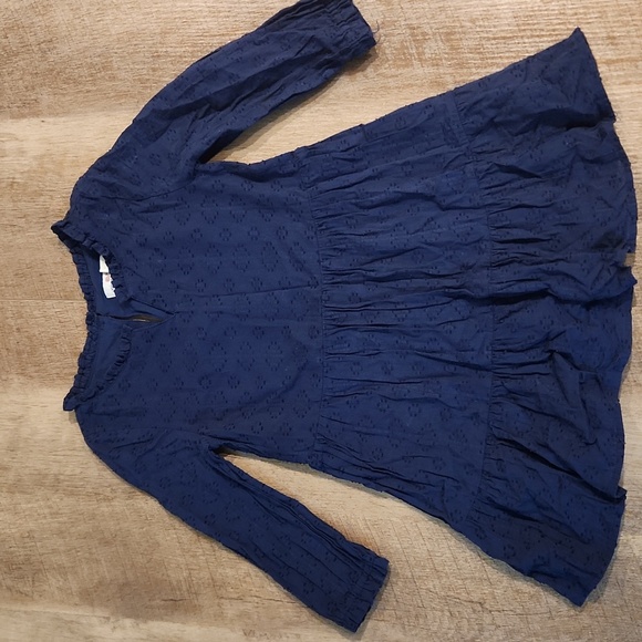 Vineyard Vines Navy Blue Long Sleeve Dress. Size 4T - Picture 1 of 4